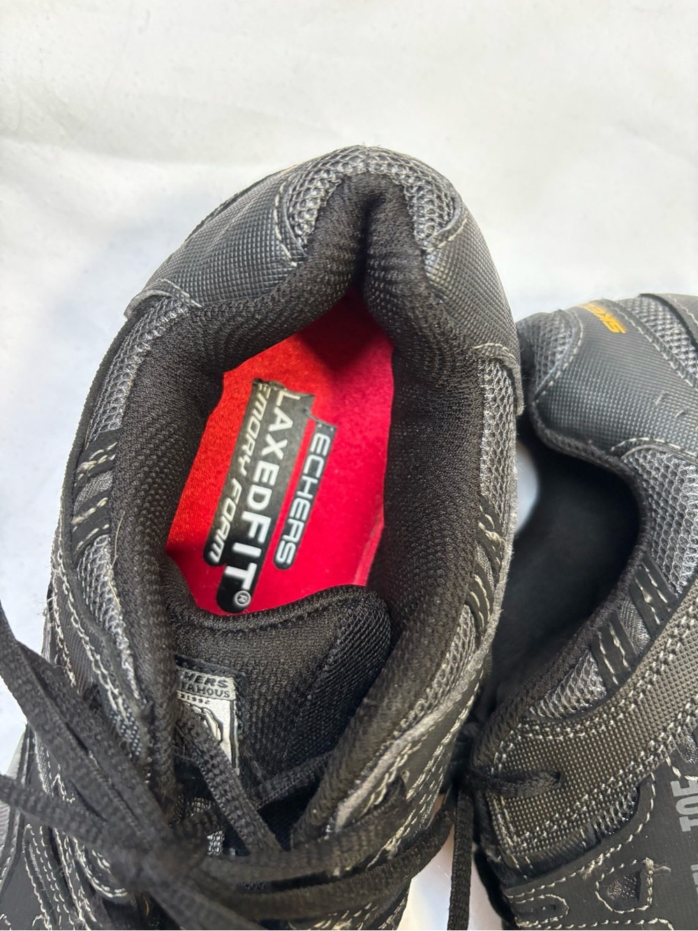 Skechers Men's Black and Gray Athletic Safety Sneakers - Picture 3 of 8